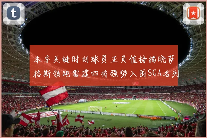 本季关键时刻球员正负值榜揭晓萨格斯领跑雷霆四将强势入围SGA名列第三